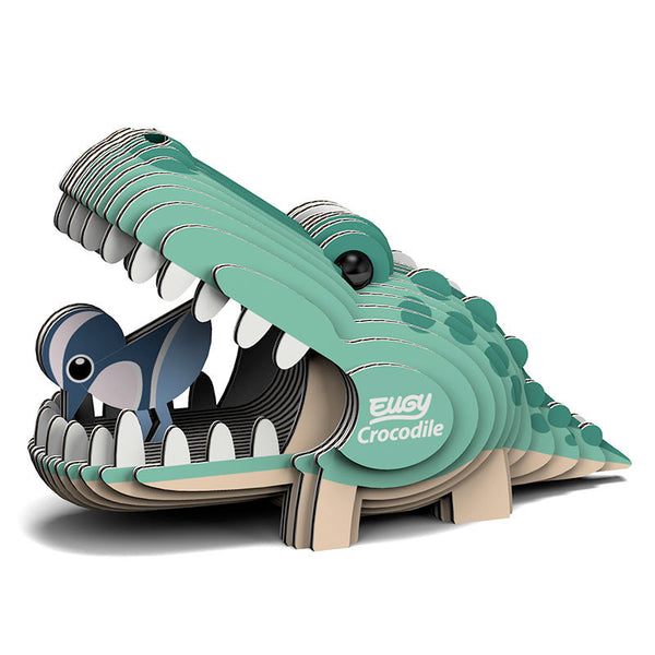 3D Cardboard Model Kit | Crocodile | Eugy
