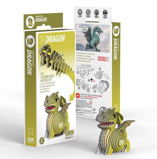 3D Cardboard Model Kit | Dragon | Eugy