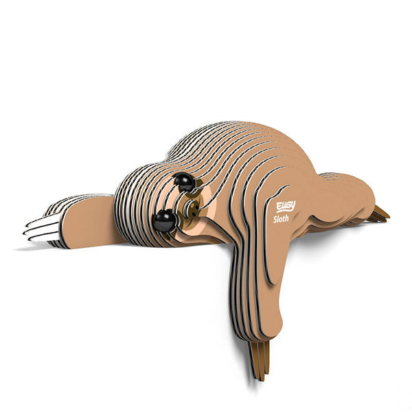 3D Cardboard Model Kit | Sloth | Eugy