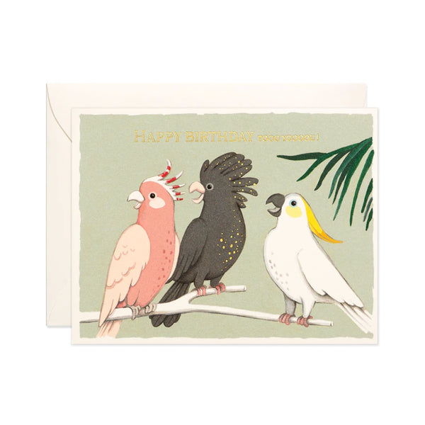 Birthday Card | Cockatoo | Joojoo Paper