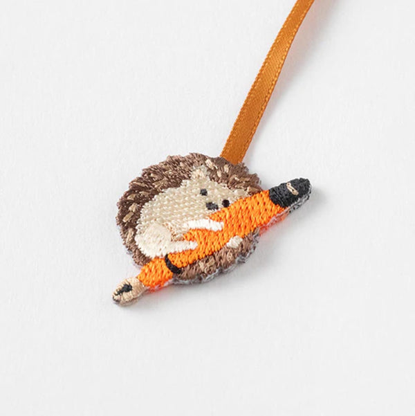 Bookmark | Embroidery Bookmark | Hedgehog | Midori
