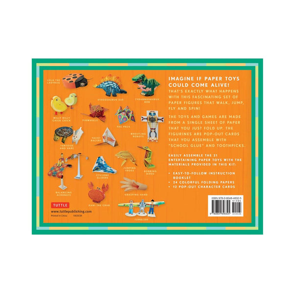 Paper Craft Kit | Japanese Paper Toys Kit | 21 Models | 24 Sheets | Tuttle