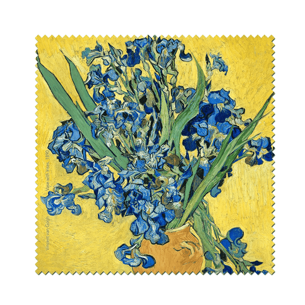 Microfibre Cloth | Van Gogh | Blue Irises In Vase | Colorathur