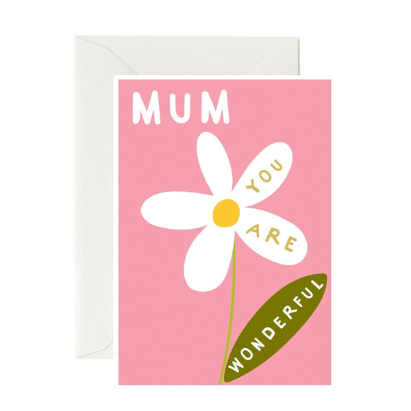 Mother's Day Card | Mum You Are Wonderful | Think of Me