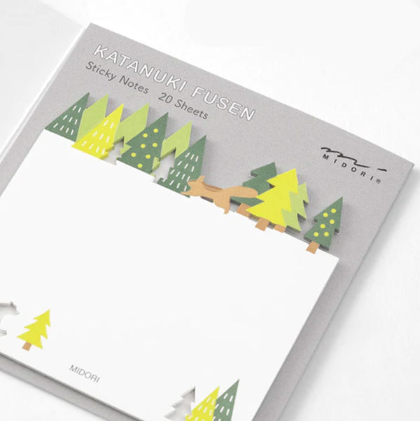 Die Cut Sticky Notes | Forest | Midori