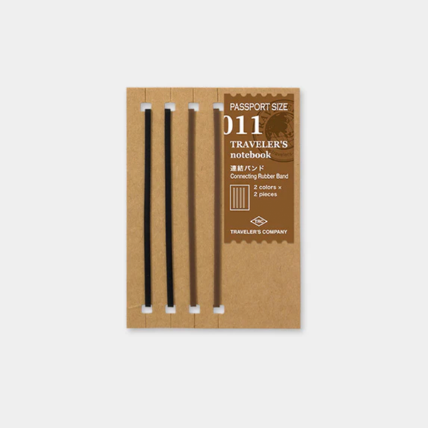 Notebook Refill | Connecting Rubber Bands | Traveler's Company | 2 SIZE OPTIONS AVAILABLE