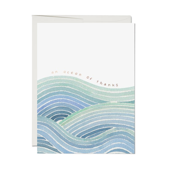 Thank You Card | An Ocean Of Thanks | E.Francis Paper