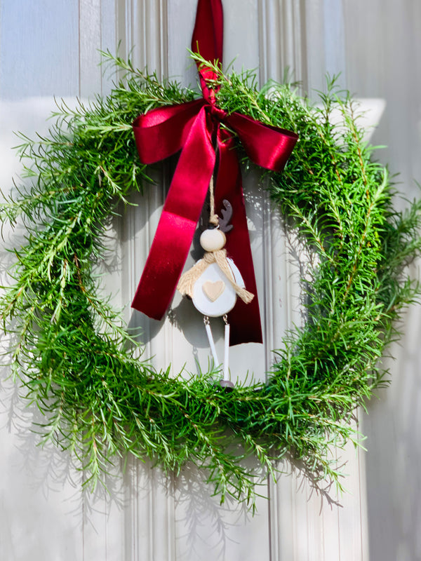 Crafty Christmas Advent With Our 9-Year-Old - A Rosemary Wreath