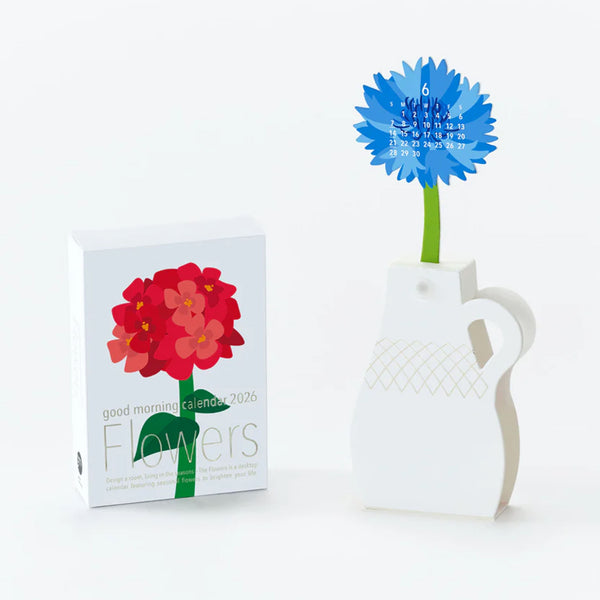 2026 3D Calendar | Flowers | Good Morning