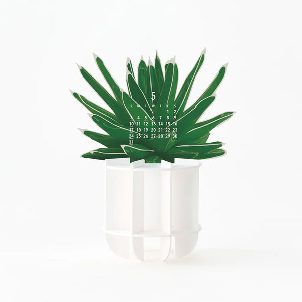 2026 3D Calendar | Green | Good Morning