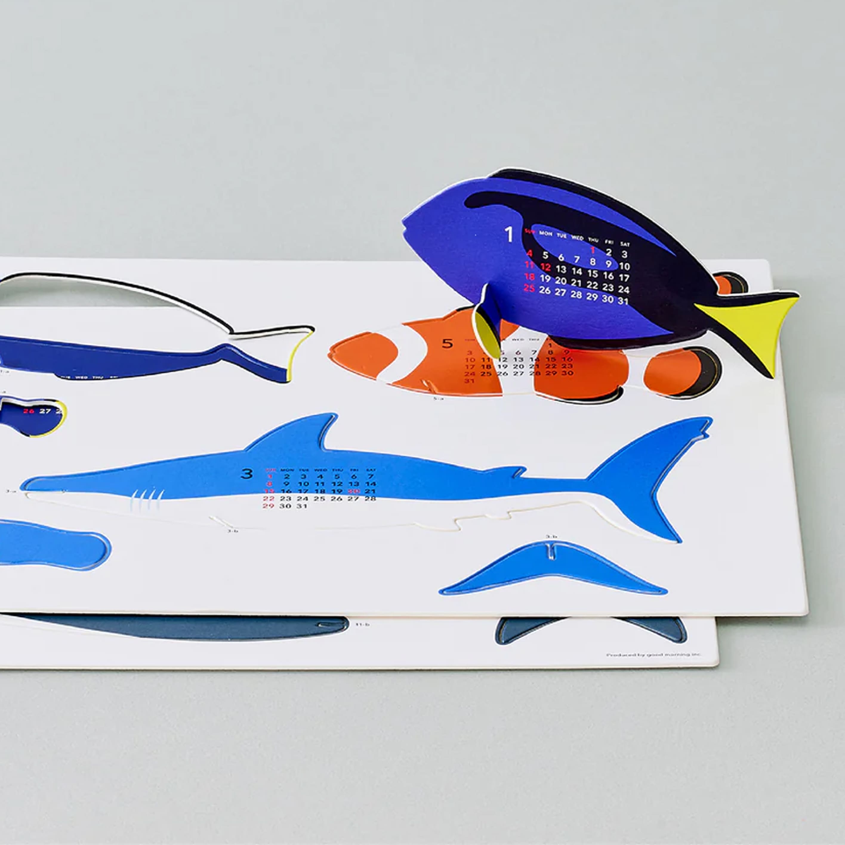 2026 3D Calendar | Ocean | Good Morning