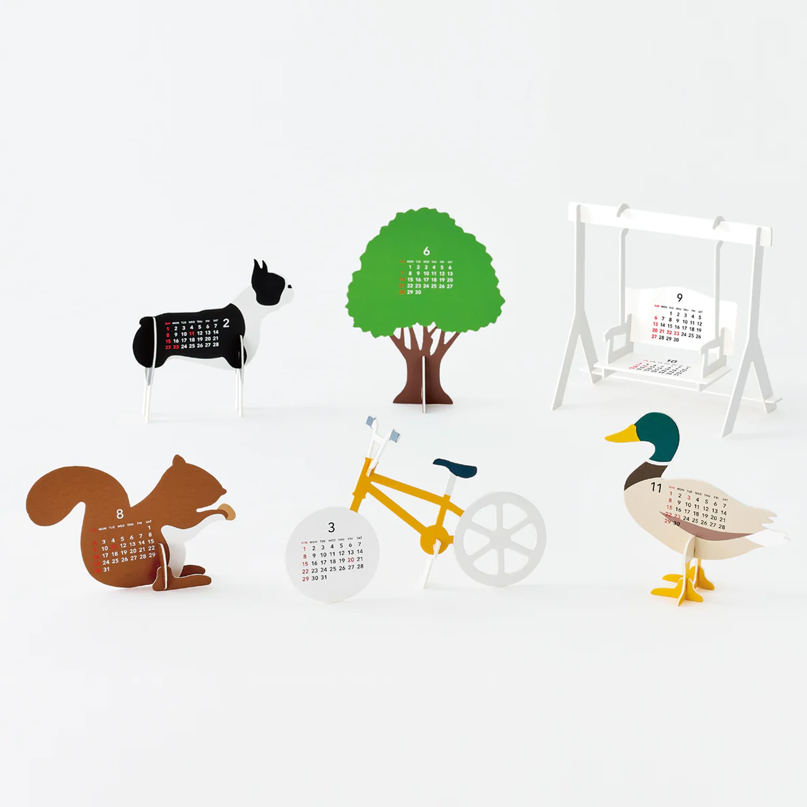 2026 3D Calendar | Park | Good Morning
