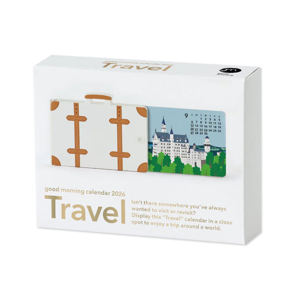 2026 3D Calendar | Travel | Good Morning
