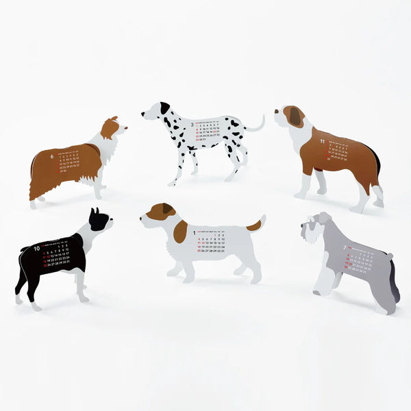 2026 3D Calendar | Dogs | Good Morning