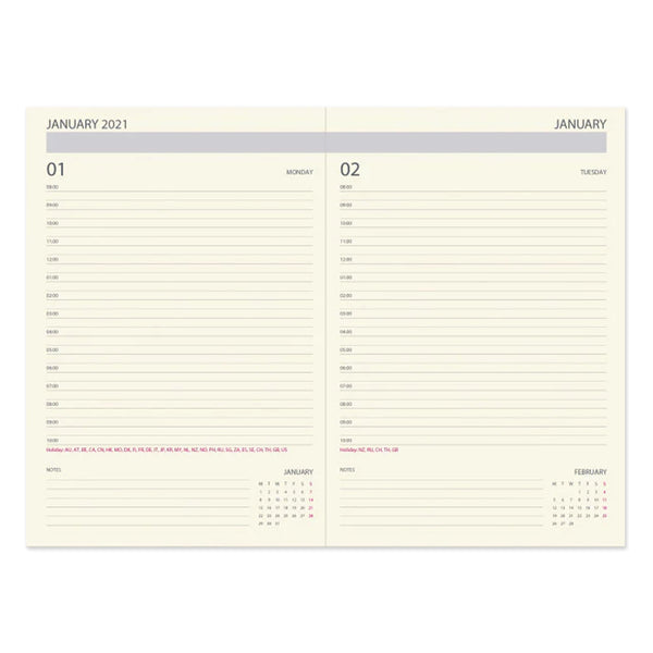 2026 Diary | Daily | Daycraft | 4 COLOUR OPTIONS AVAILABLE