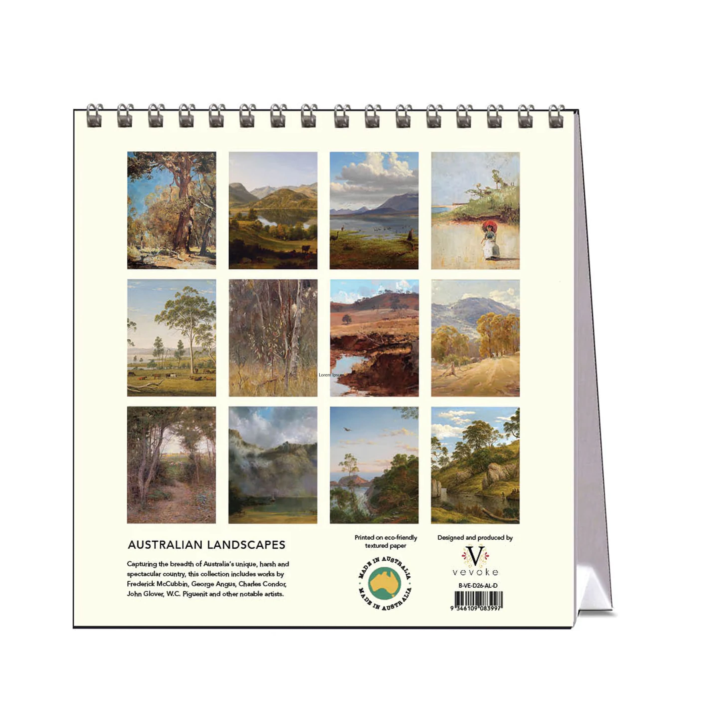 2026 Desk Calendar | Australian Landscapes | Vevoke
