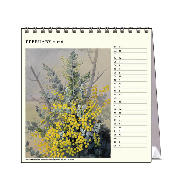2026 Desk Calendar | Ellis Rowan Flowers | Vevoke