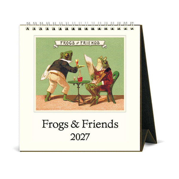 2027 Desk Calendar | Frogs & Friends | Cavallini & Co.