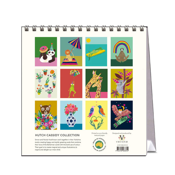 2026 Desk Calendar | Hutch Cassidy | Vevoke