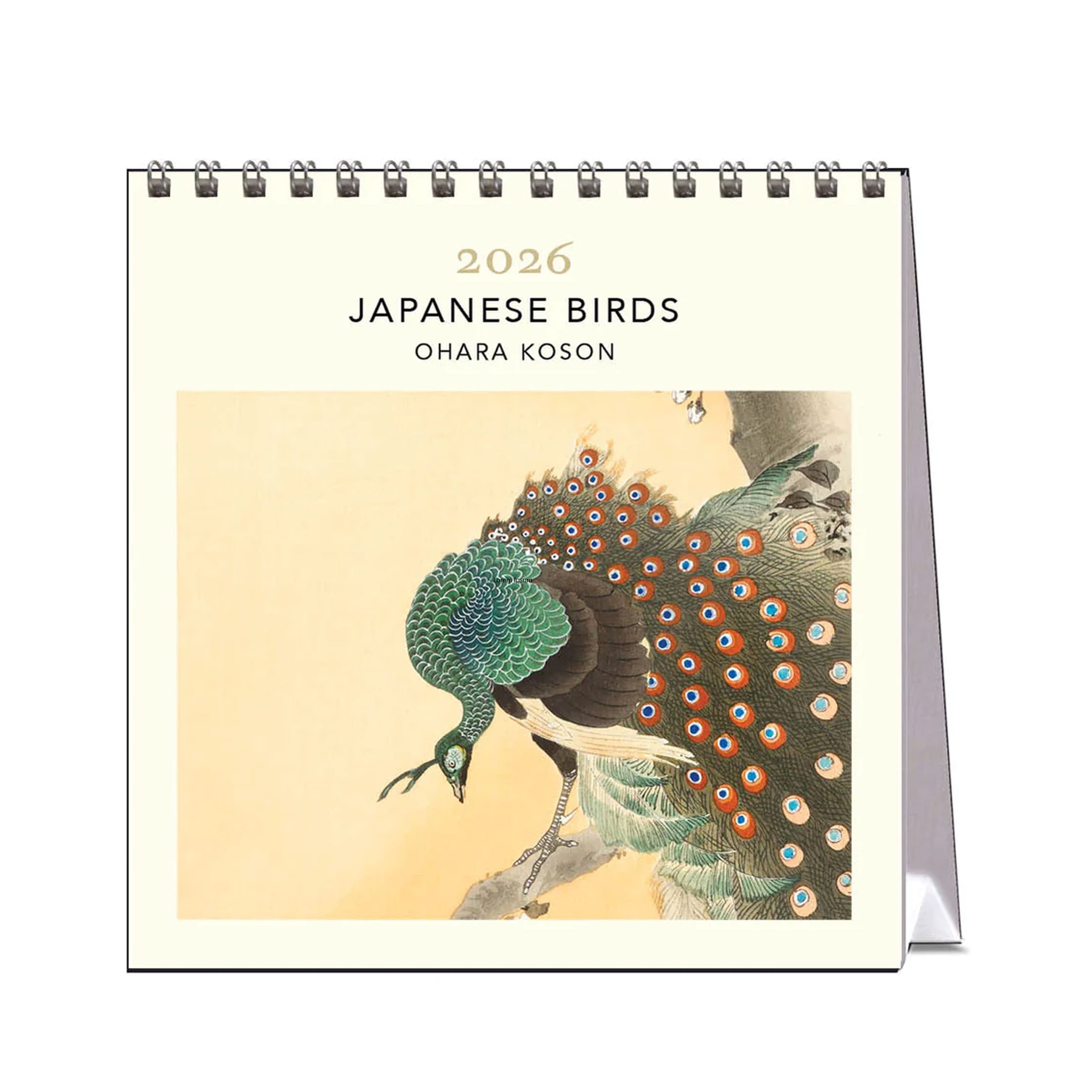2026 Desk Calendar | Japanese Birds | Vevoke