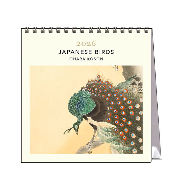2026 Desk Calendar | Japanese Birds | Vevoke