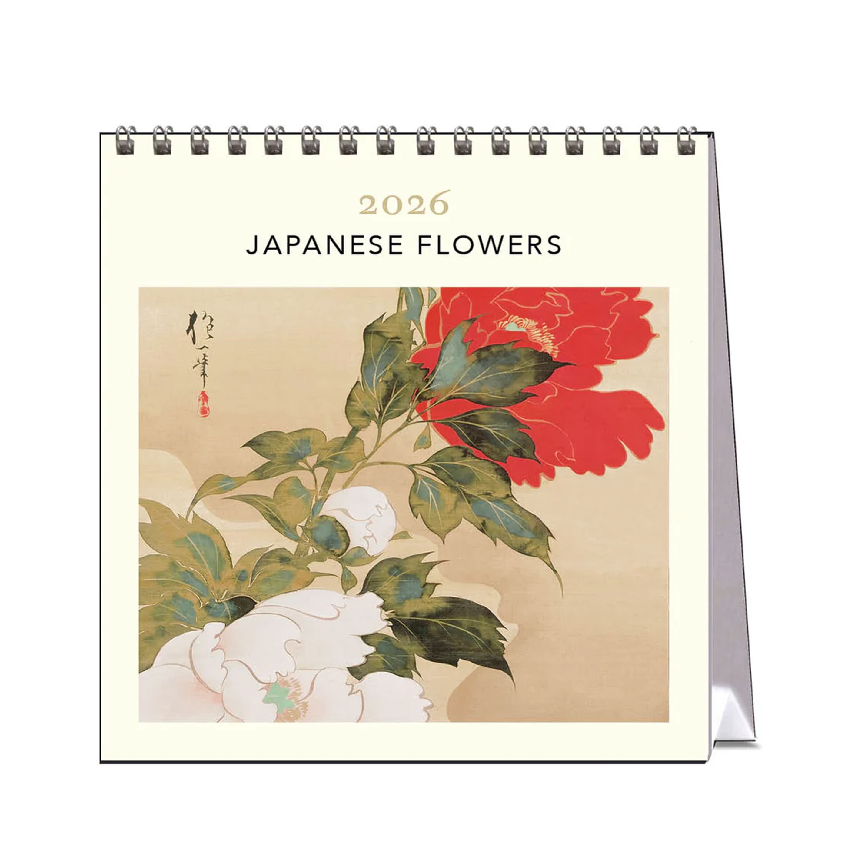 2026 Desk Calendar | Japanese Flowers | Vevoke
