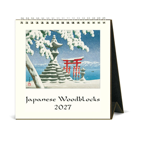 2027 Desk Calendar | Japanese Woodblocks | Cavallini & Co.