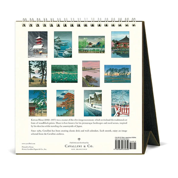 2026 Desk Calendar | Japanese Woodblocks | Cavallini & Co.