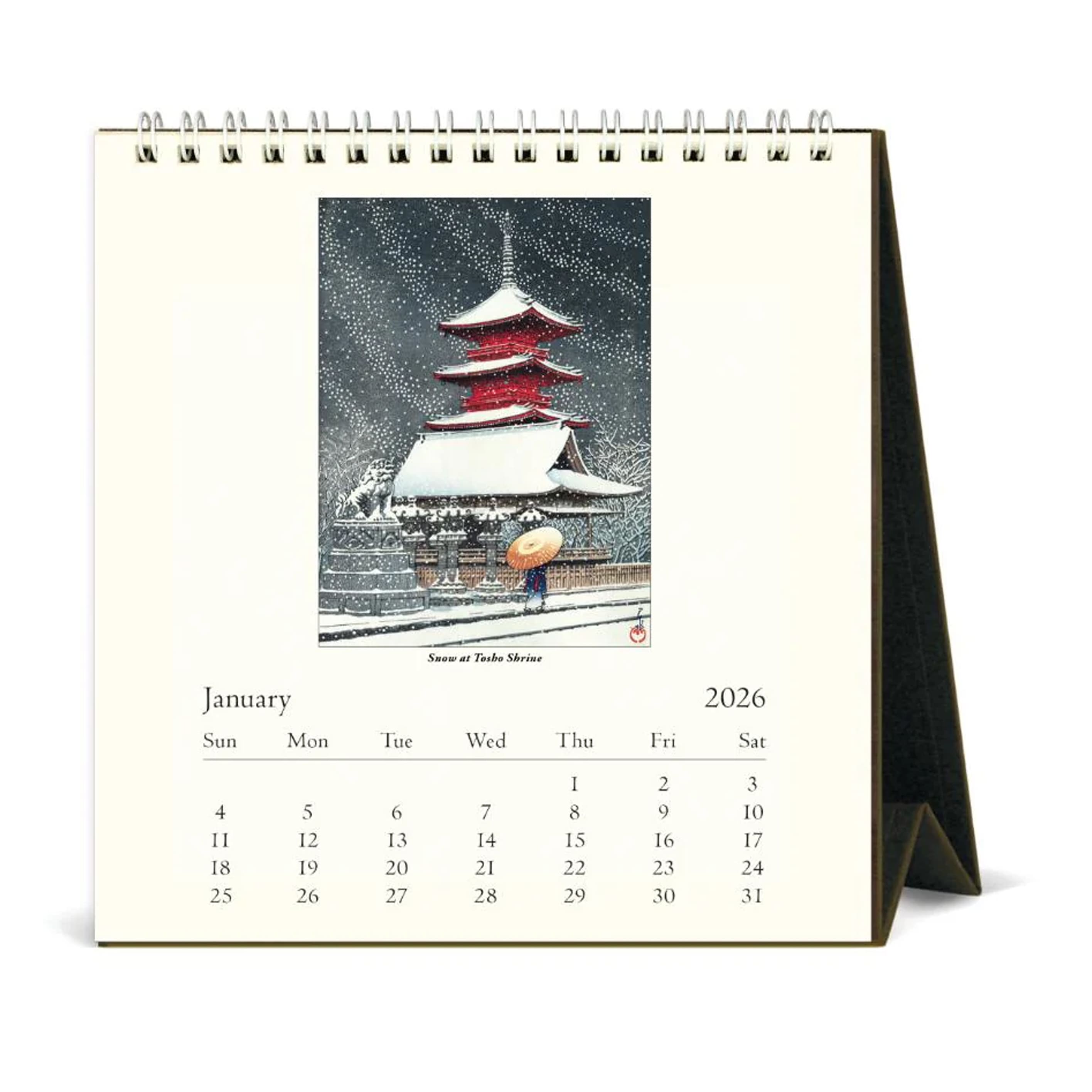 2026 Desk Calendar | Japanese Woodblocks | Cavallini & Co.