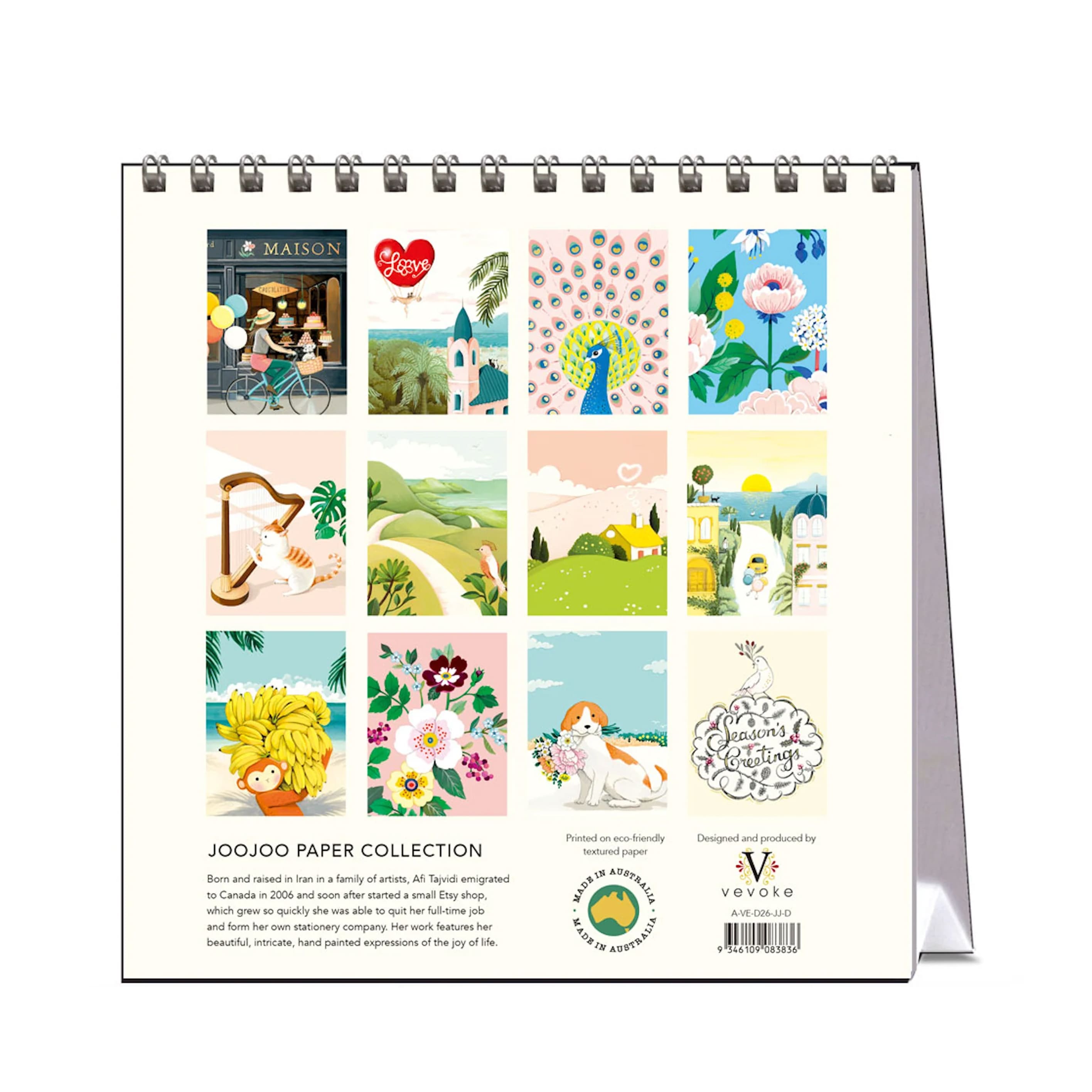2026 Desk Calendar | JooJoo Paper | Vevoke