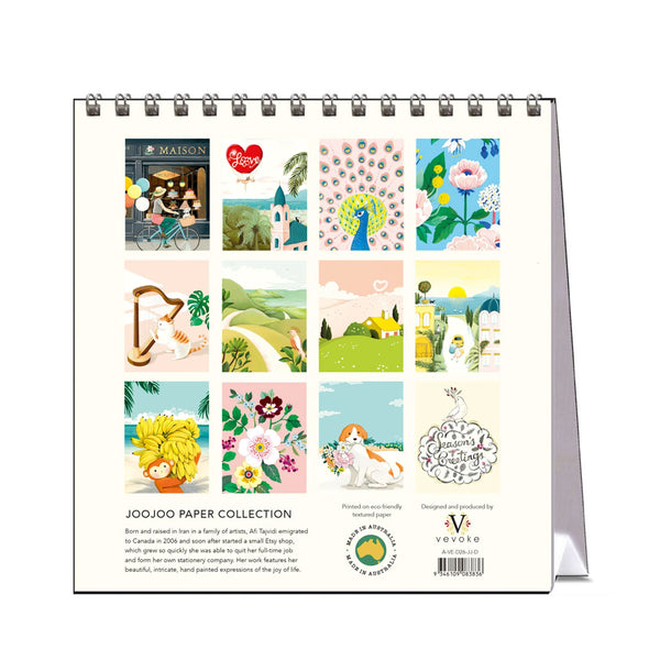 2026 Desk Calendar | JooJoo Paper | Vevoke