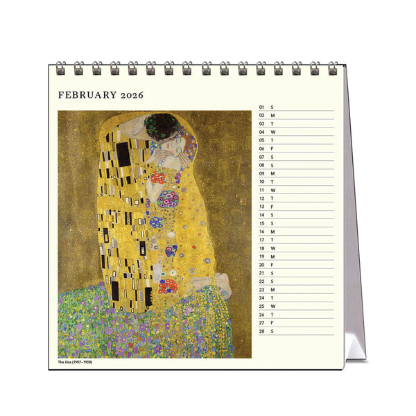 2026 Desk Calendar | Klimt | Vevoke