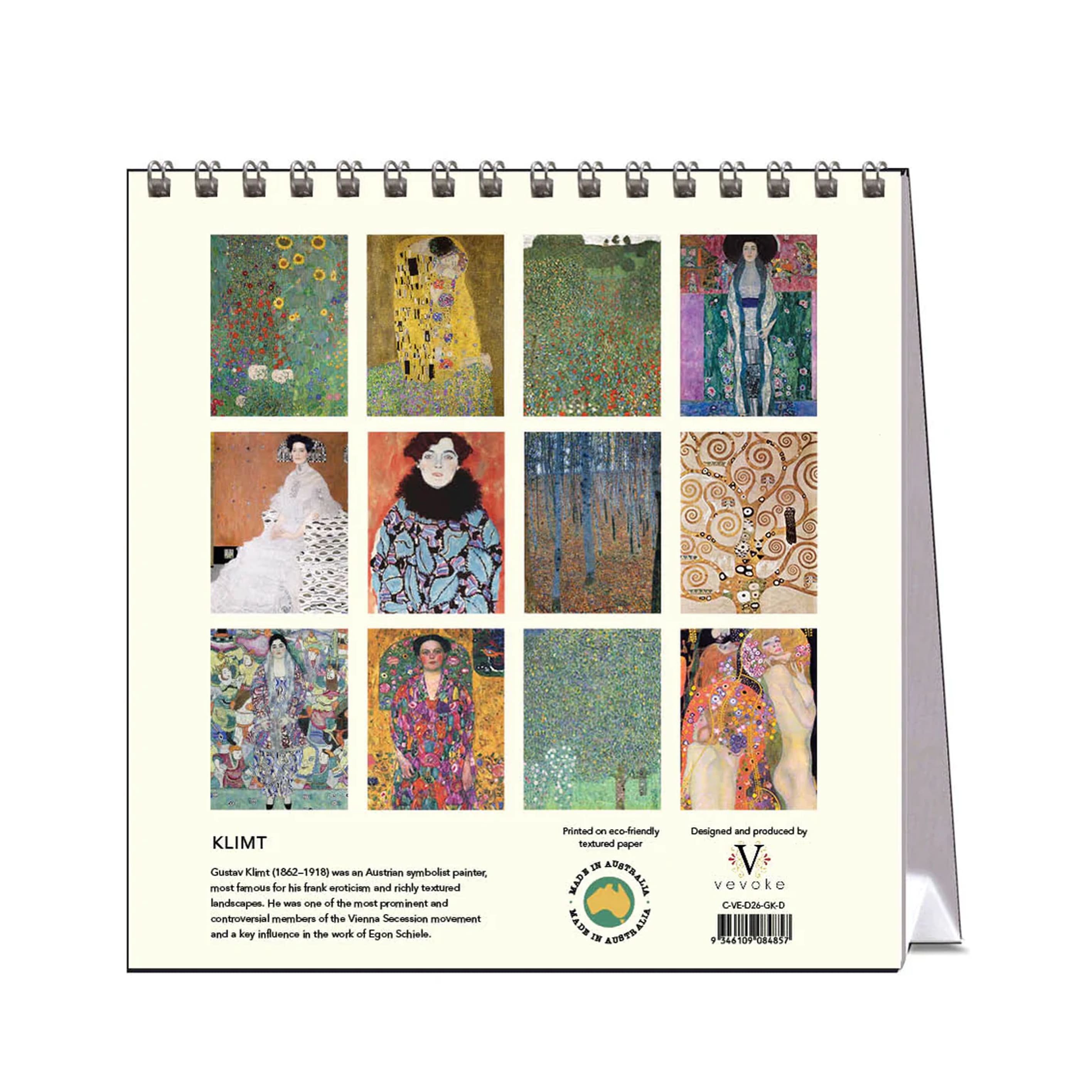 2026 Desk Calendar | Klimt | Vevoke