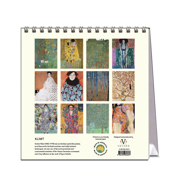 2026 Desk Calendar | Klimt | Vevoke