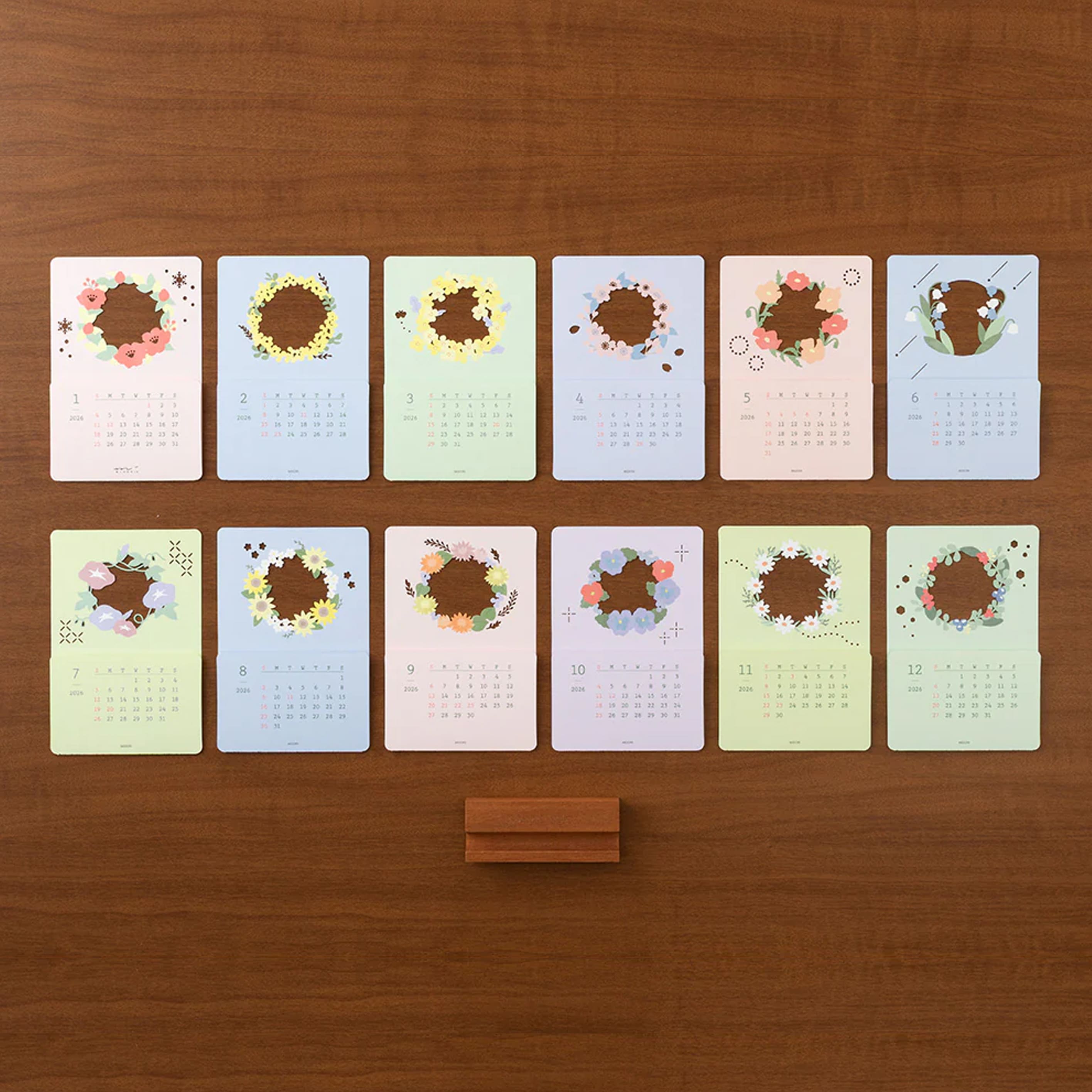 2026 Desk Calendar | Laser Cut | Flower | Midori
