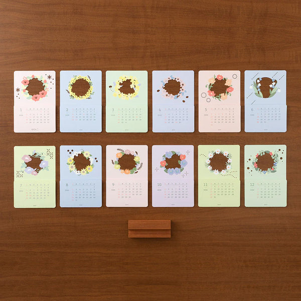 2026 Desk Calendar | Laser Cut | Flower | Midori