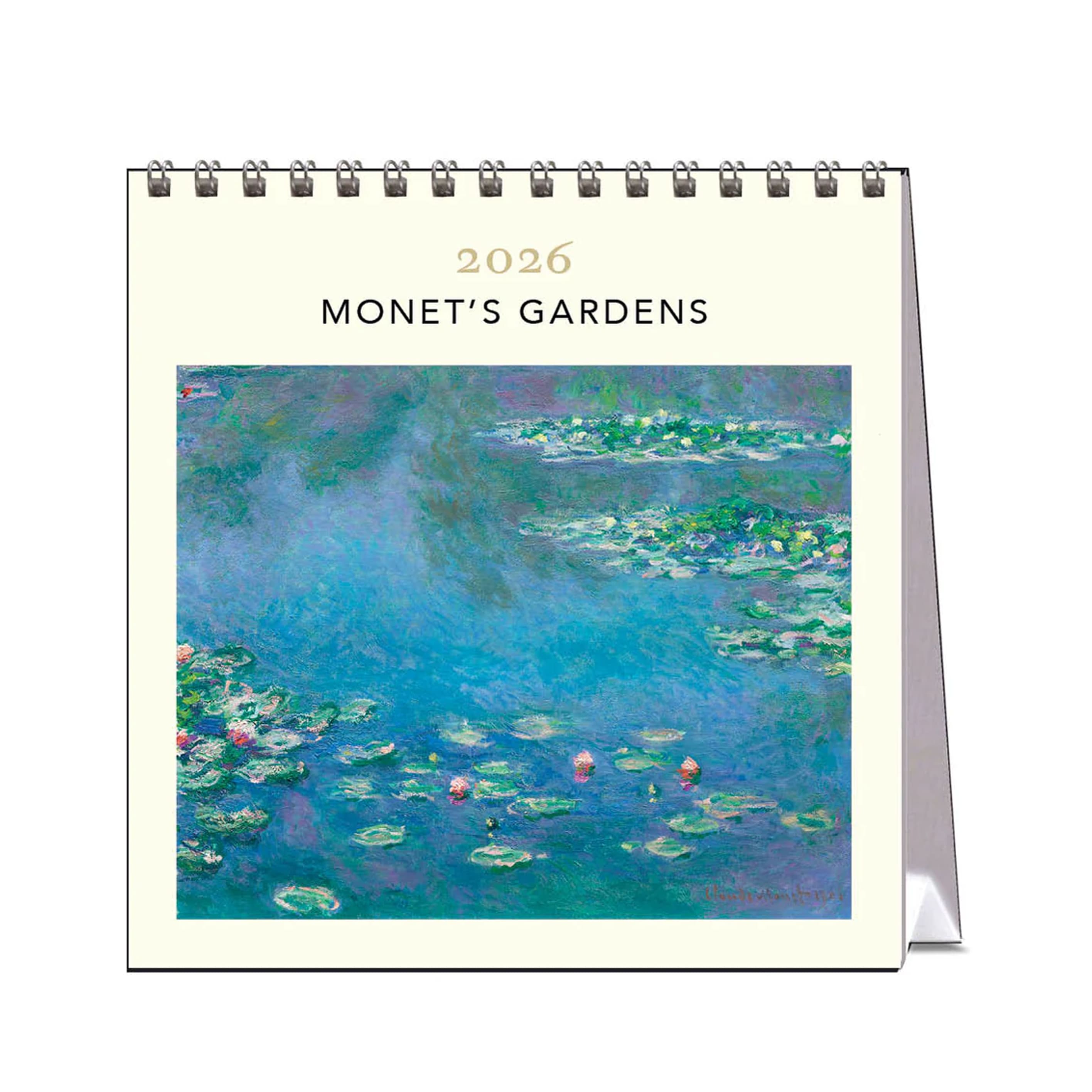 2026 Desk Calendar | Monet's Gardens | Vevoke