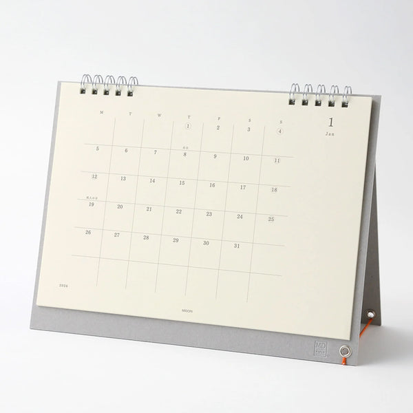 2026 Desk Calendar | Single Monthly | MD Paper | Midori