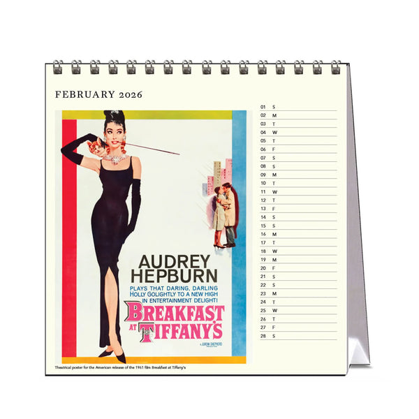 2026 Desk Calendar | Movie Posters | Vevoke