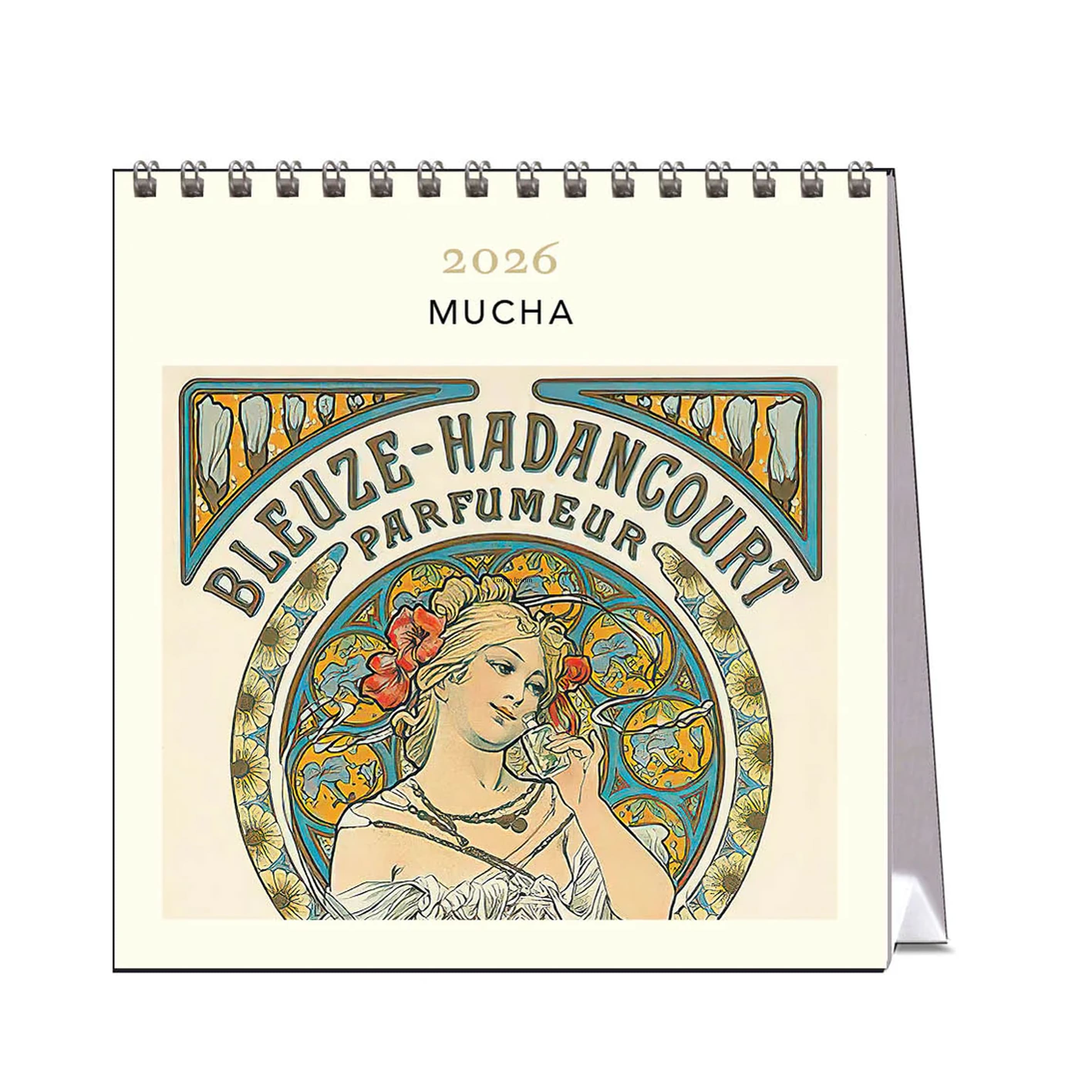 2026 Desk Calendar | Mucha | Vevoke