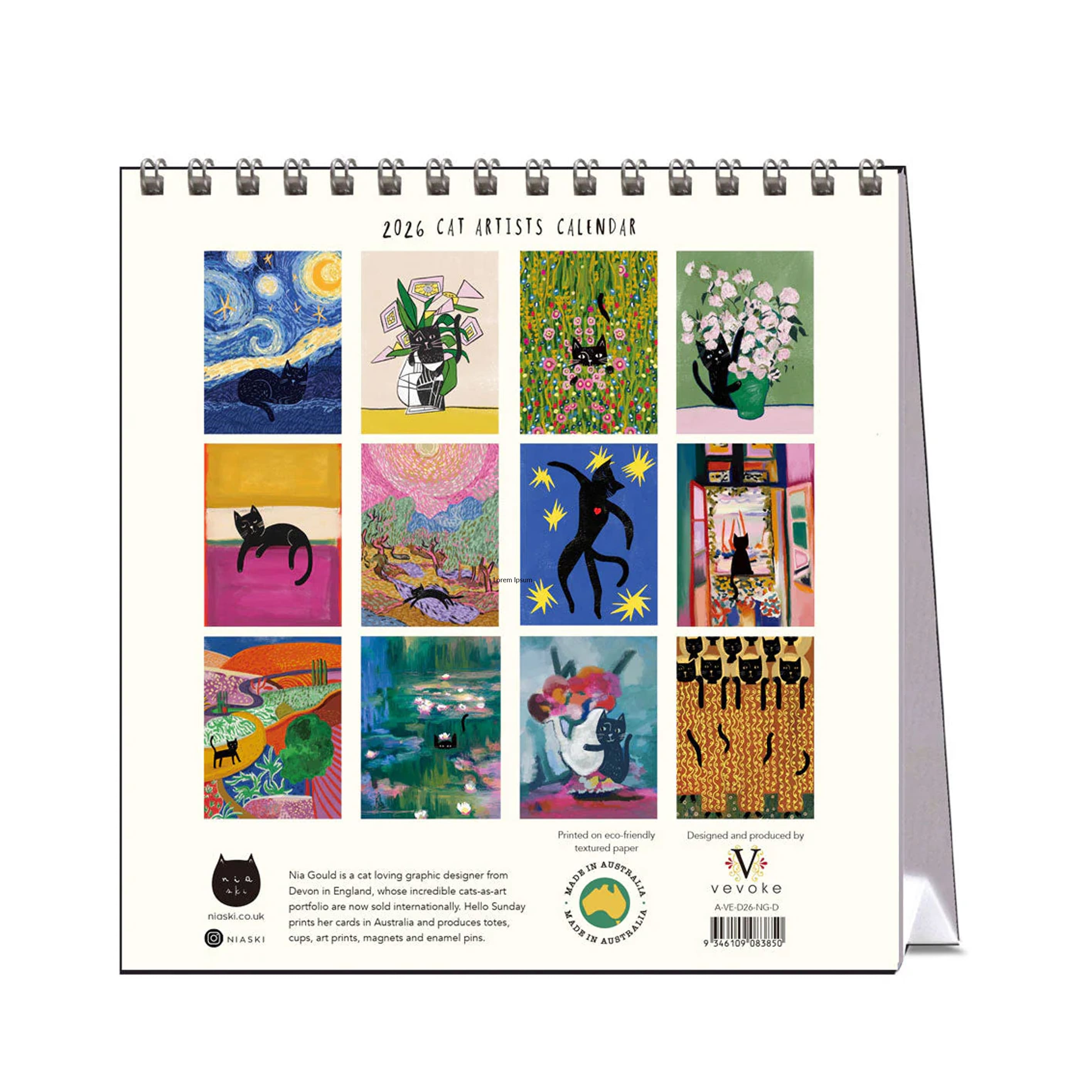 2026 Desk Calendar | Niaski | Vevoke