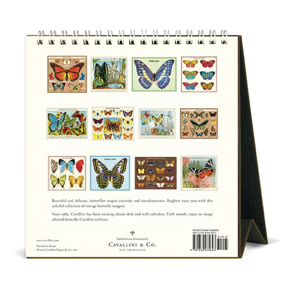 2026 Desk Calendar | Papillions | Cavallini & Co.