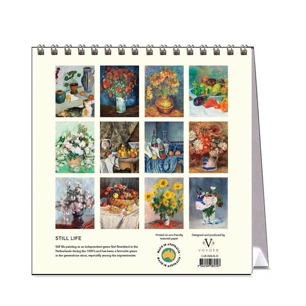 2026 Desk Calendar | Still Life | Vevoke