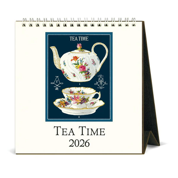 2026 Desk Calendar | Tea Time | Cavallini & Co.