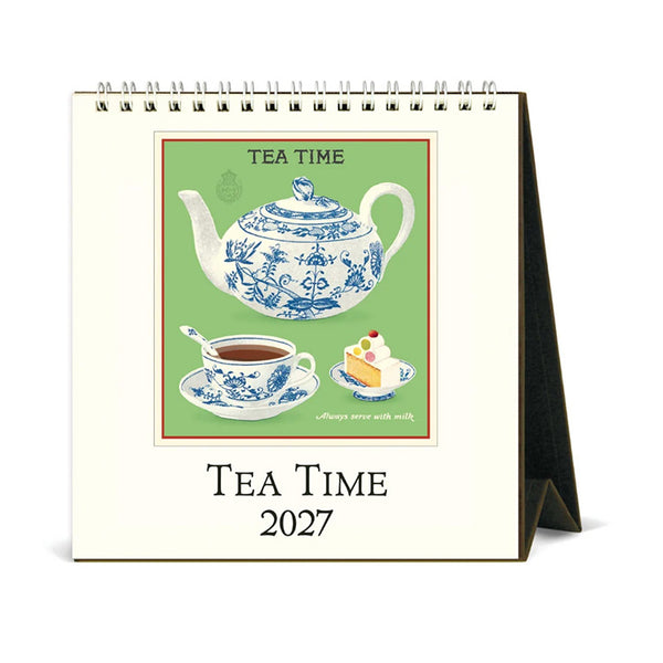 2027 Desk Calendar | Tea Time | Cavallini & Co.