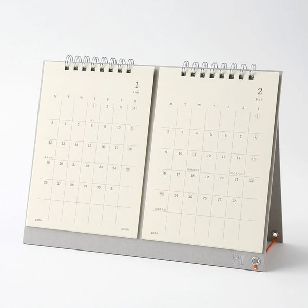 2026 Desk Calendar | Twin Monthly | MD Paper | Midori