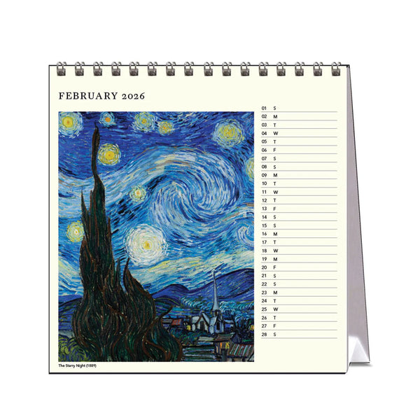 2026 Desk Calendar | Van Gogh | Vevoke