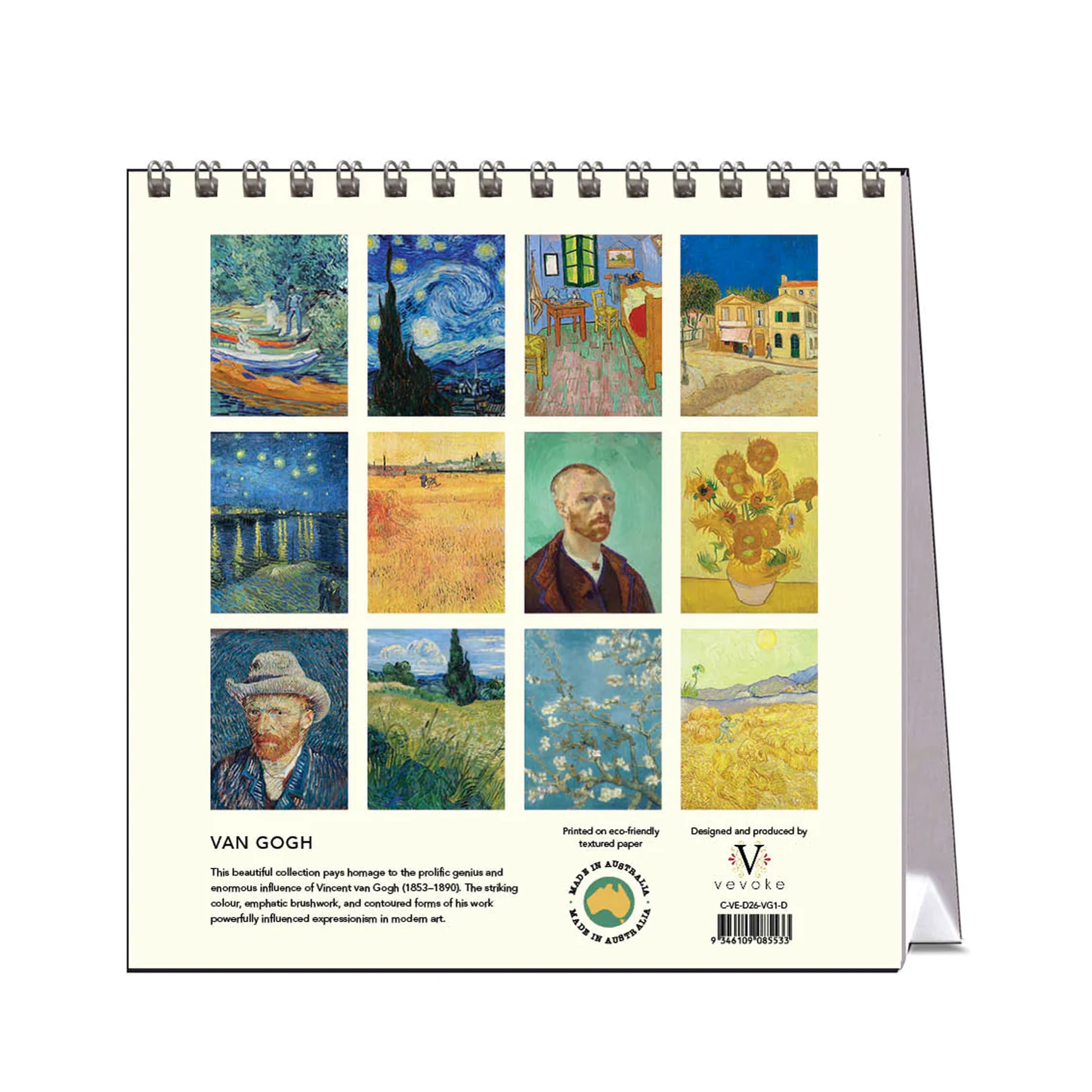 2026 Desk Calendar | Van Gogh | Vevoke