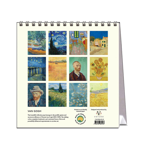 2026 Desk Calendar | Van Gogh | Vevoke