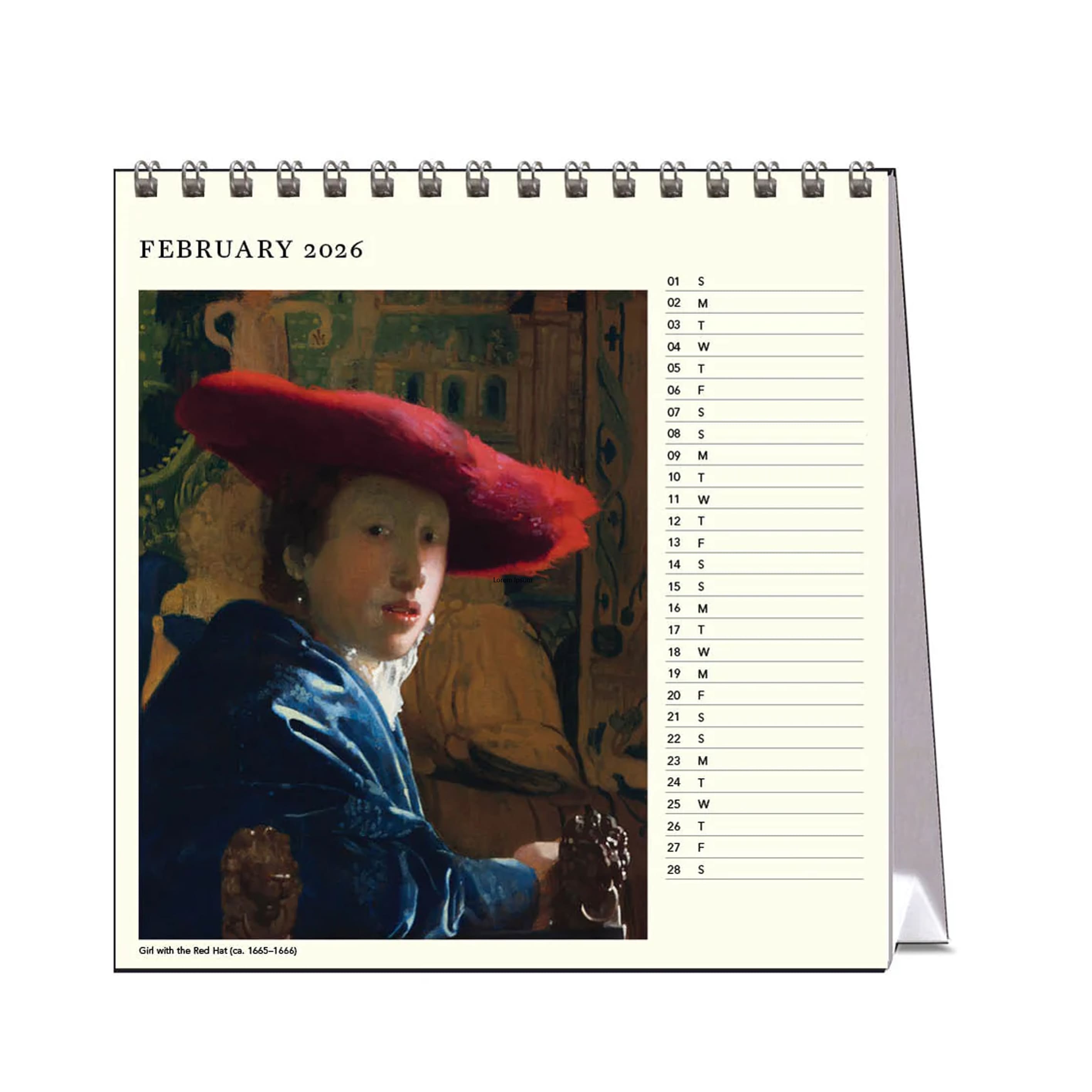 2026 Desk Calendar | Vermeer | Vevoke